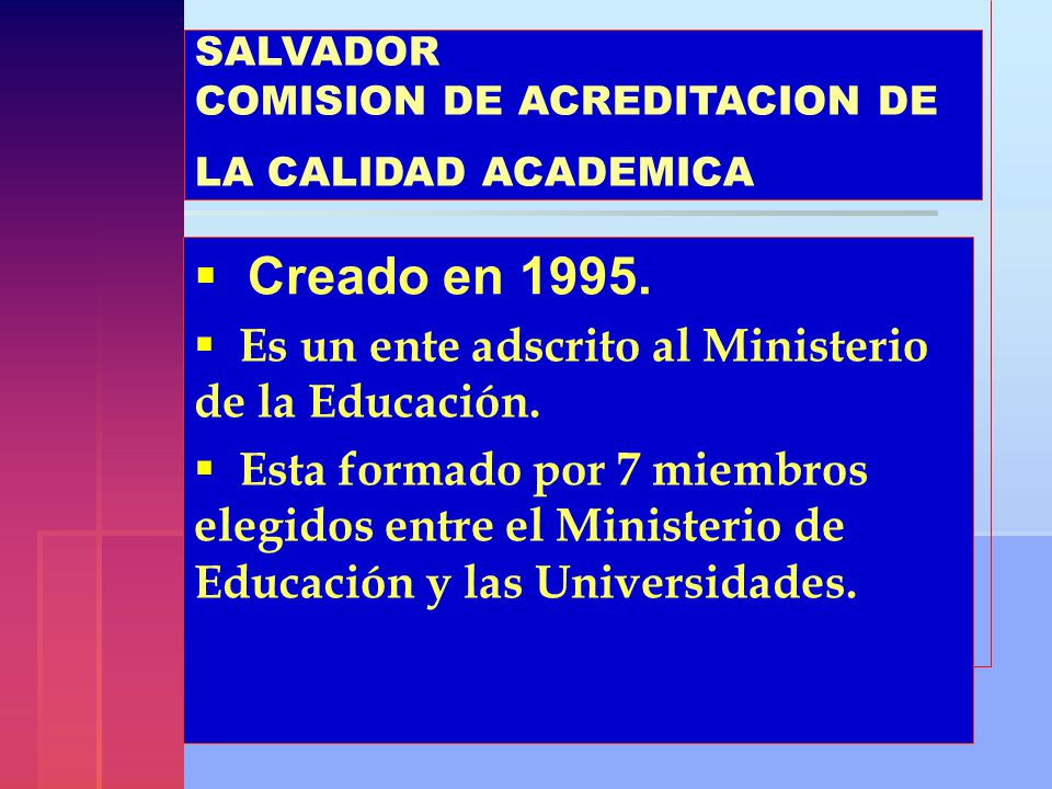 Creado en Es un ente adscrito al Ministerio de la Educación.
