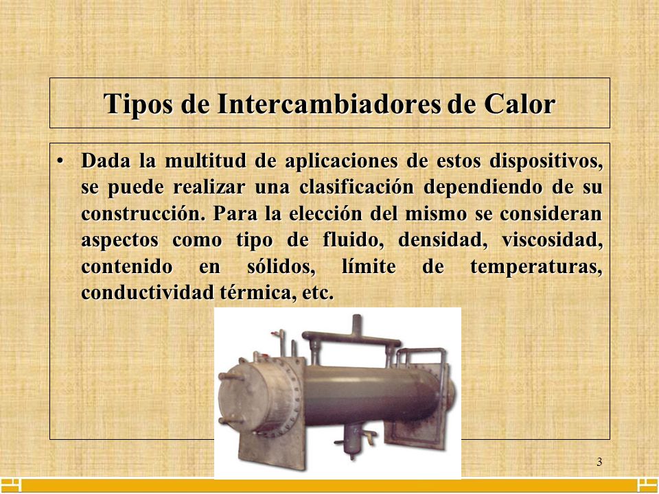 Tipos de Intercambiadores de Calor