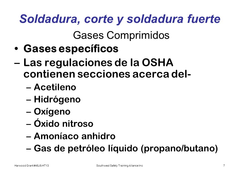 Soldadura, corte y soldadura fuerte Gases Comprimidos