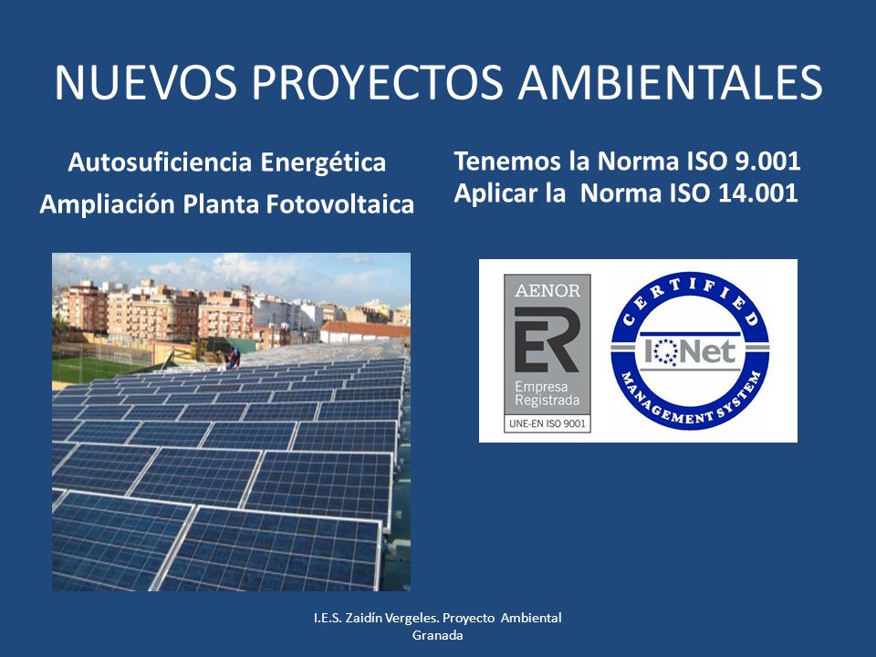 NUEVOS PROYECTOS AMBIENTALES