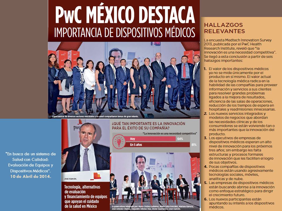 En busca de un sistema de Salud con Calidad: Evaluación de Equipos y Dispositivos Médicos .