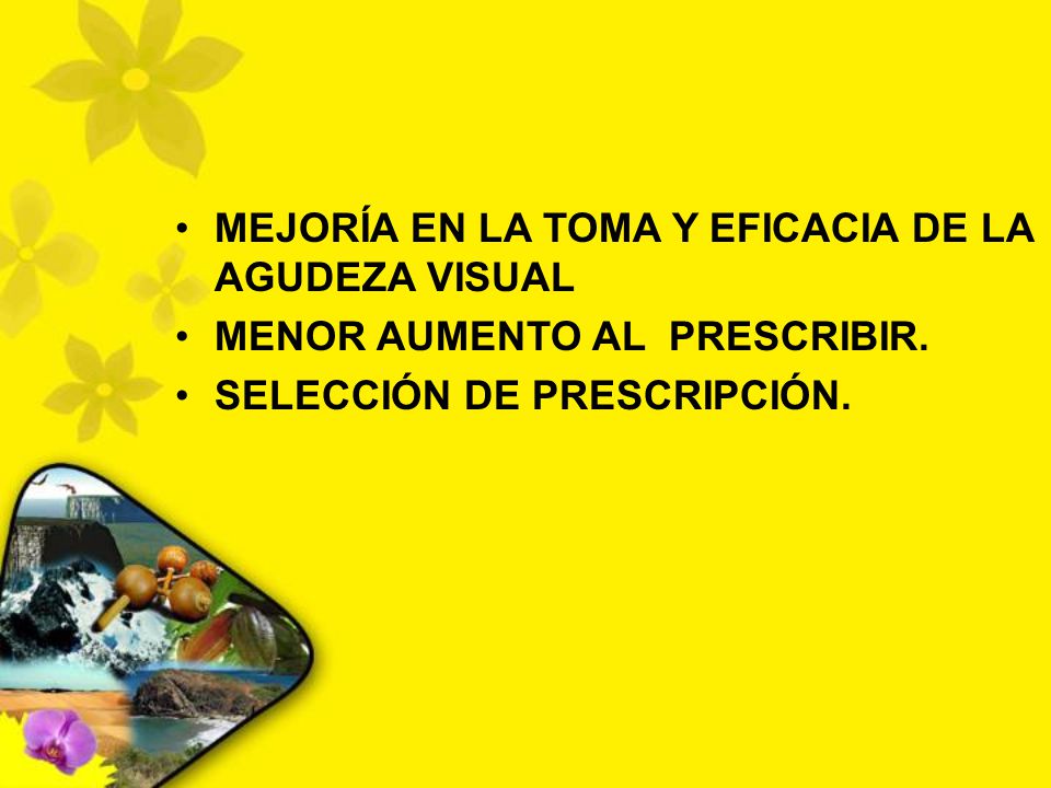 MEJORÍA EN LA TOMA Y EFICACIA DE LA AGUDEZA VISUAL