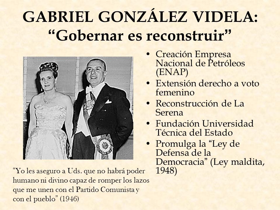 GABRIEL GONZÁLEZ VIDELA: Gobernar es reconstruir