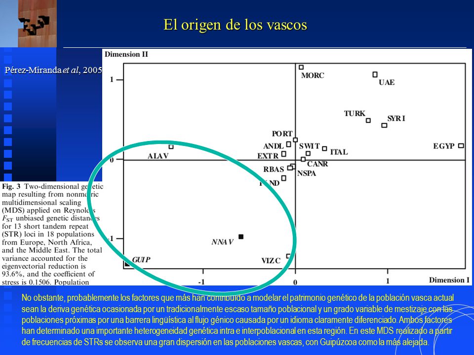 El origen de los vascos Pérez-Miranda et al, 2005