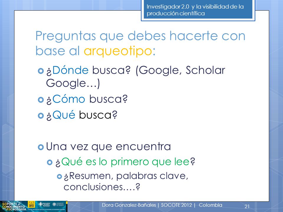 Preguntas que debes hacerte con base al arqueotipo: