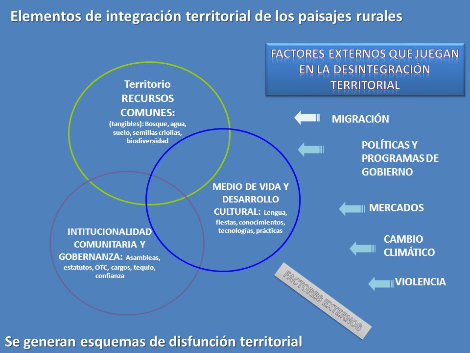 Factores externos que juegan en la desintegración territorial