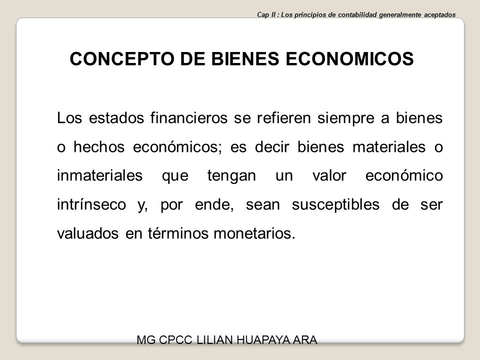 CONCEPTO DE BIENES ECONOMICOS