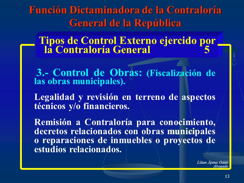 Función Dictaminadora de la Contraloría General de la República