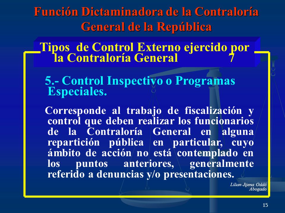 Función Dictaminadora de la Contraloría General de la República