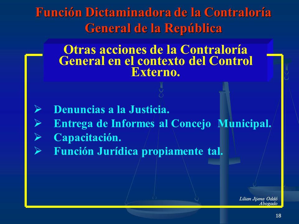 Función Dictaminadora de la Contraloría General de la República
