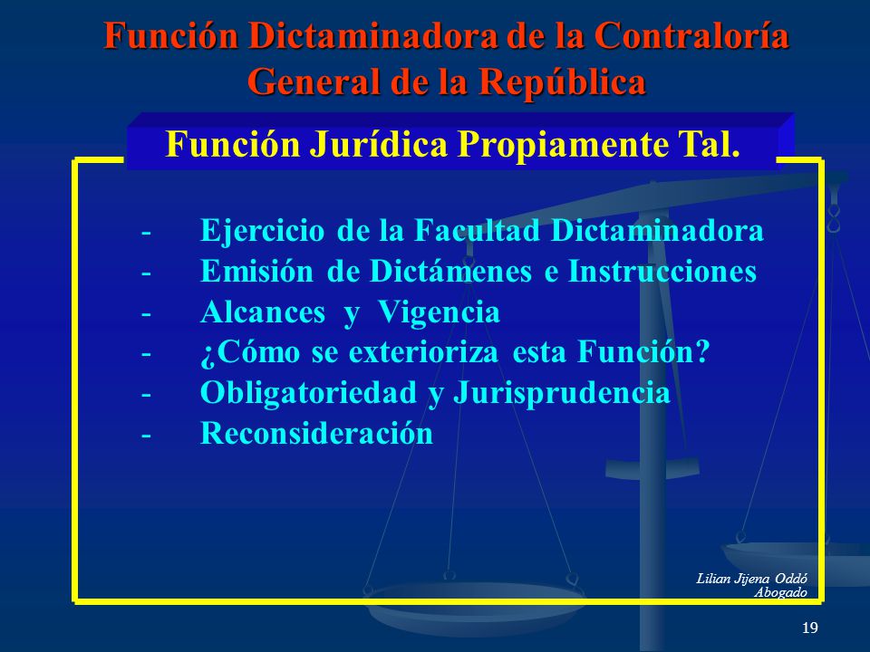 Función Dictaminadora de la Contraloría General de la República