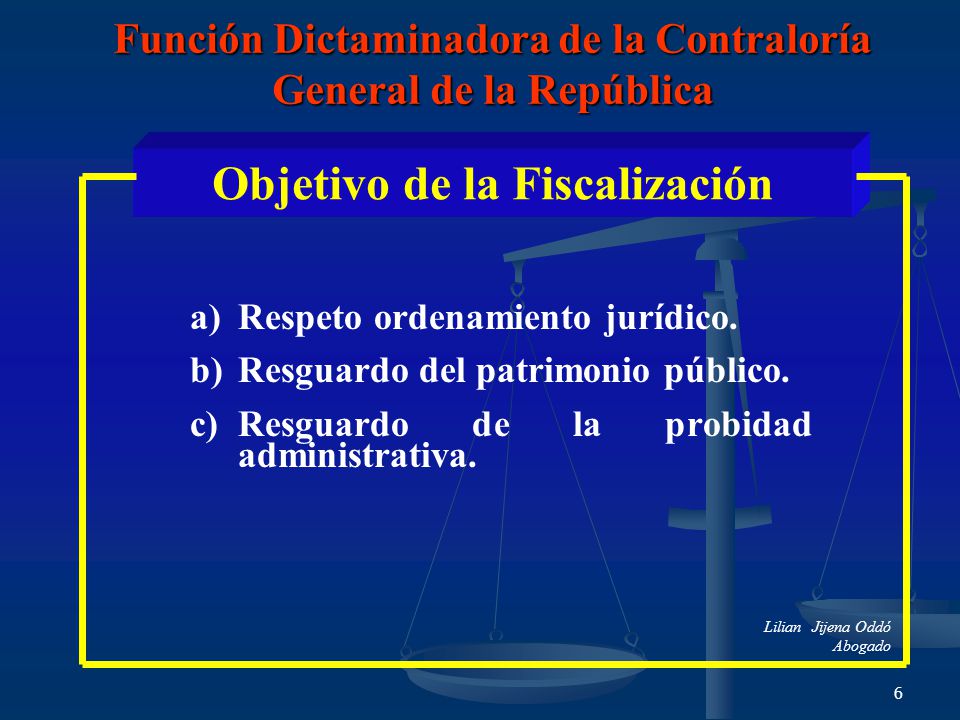Función Dictaminadora de la Contraloría General de la República
