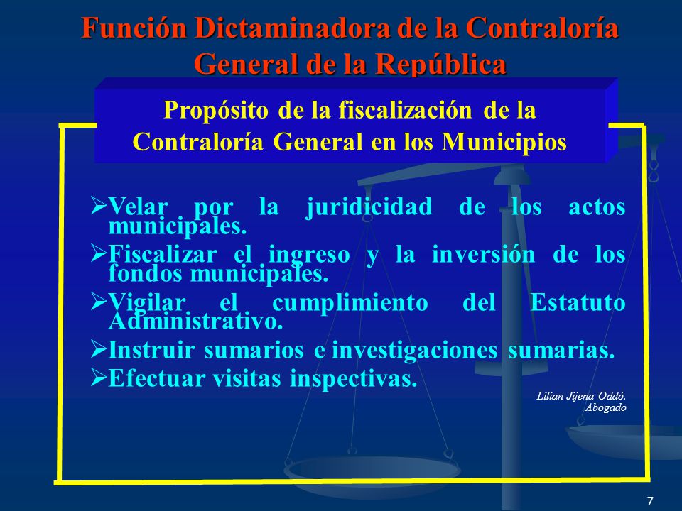 Función Dictaminadora de la Contraloría General de la República