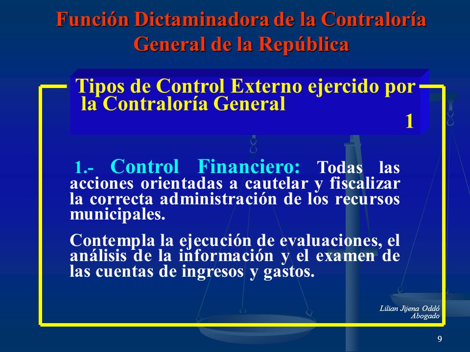 Función Dictaminadora de la Contraloría General de la República