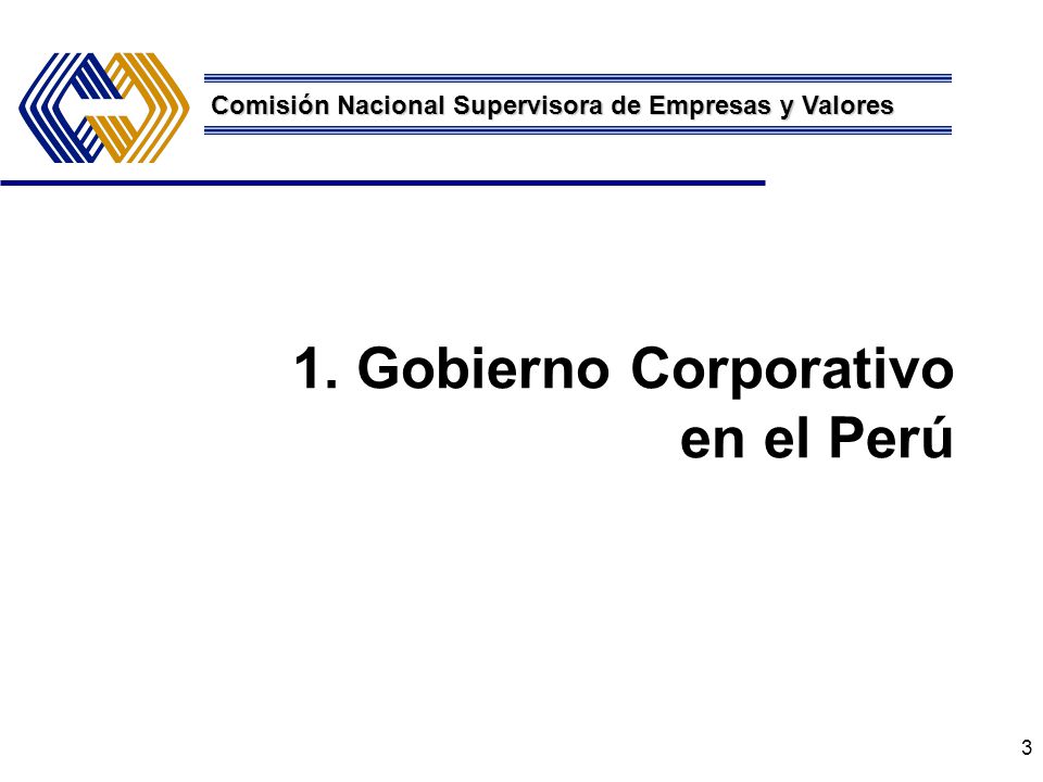 1. Gobierno Corporativo en el Perú