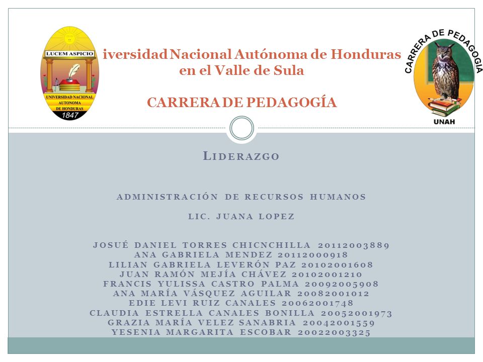 Universidad Nacional Autónoma de Honduras en el Valle de Sula CARRERA DE PEDAGOGÍA