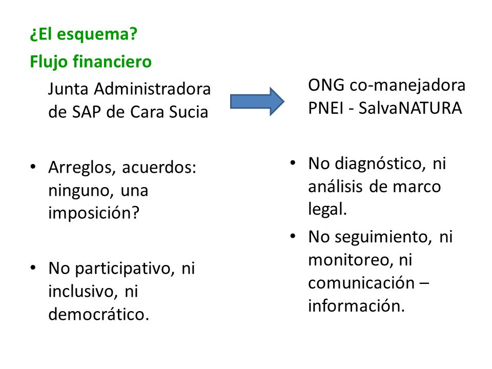ONG co-manejadora PNEI - SalvaNATURA