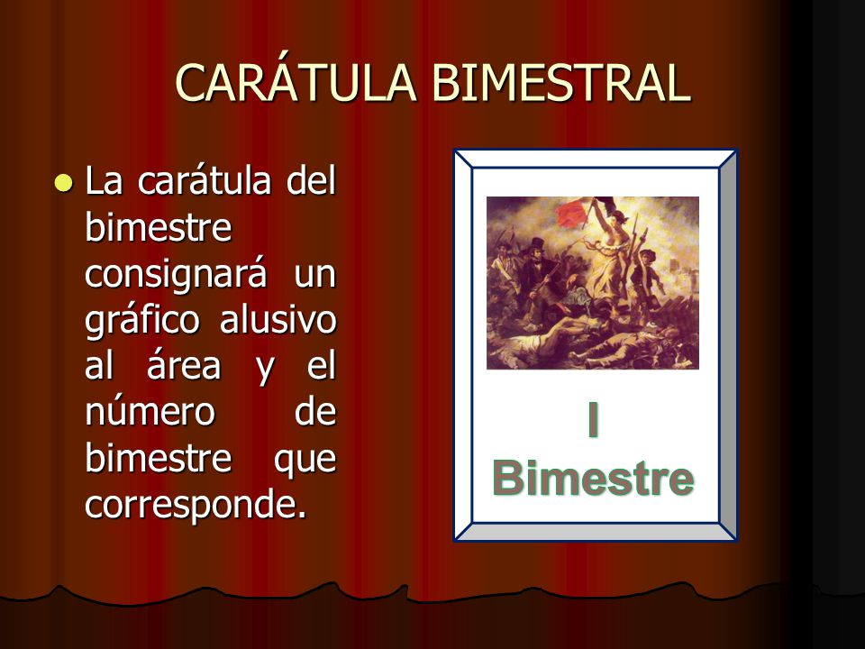 CARÁTULA BIMESTRAL I Bimestre