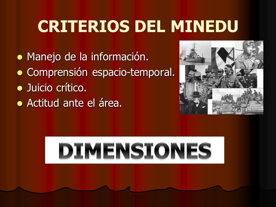 DIMENSIONES CRITERIOS DEL MINEDU Manejo de la información.