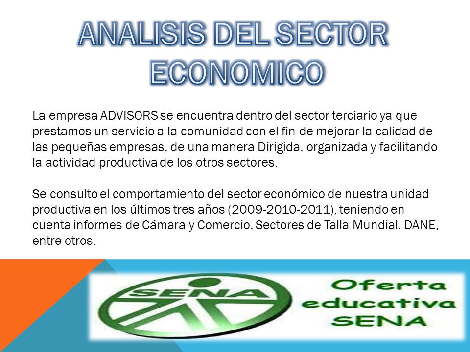 ANALISIS DEL SECTOR ECONOMICO