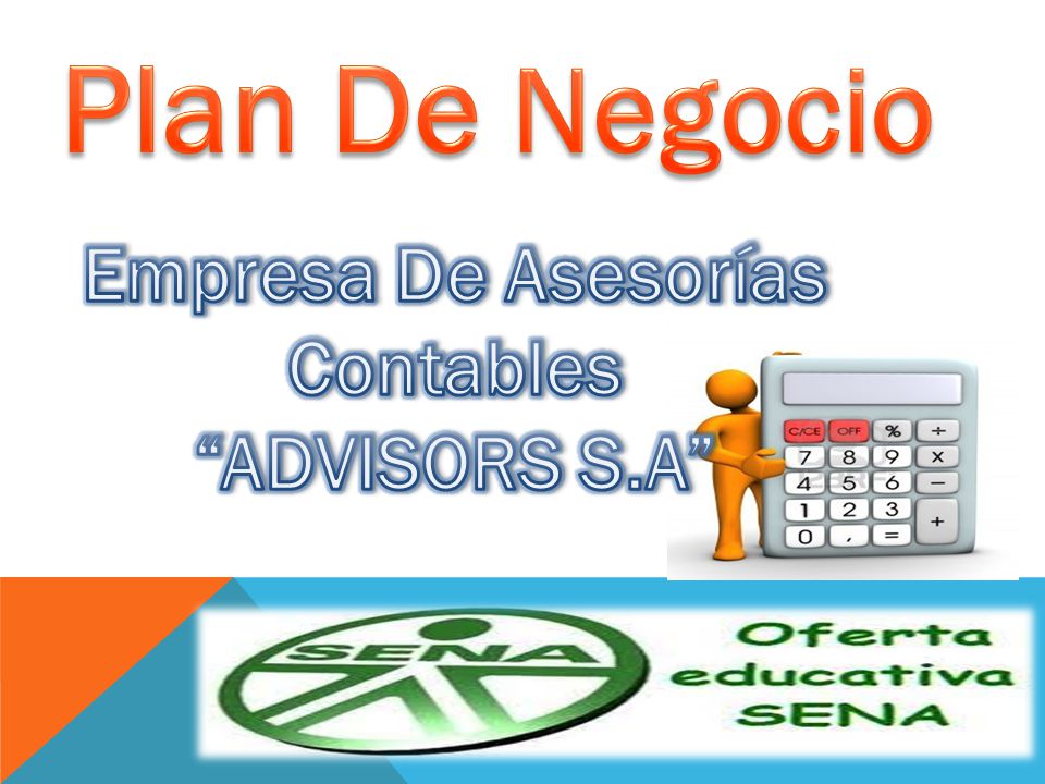 Plan De Negocio Empresa De Asesorías Contables ADVISORS S.A
