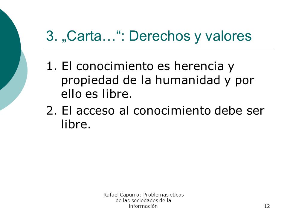 3. „Carta… : Derechos y valores