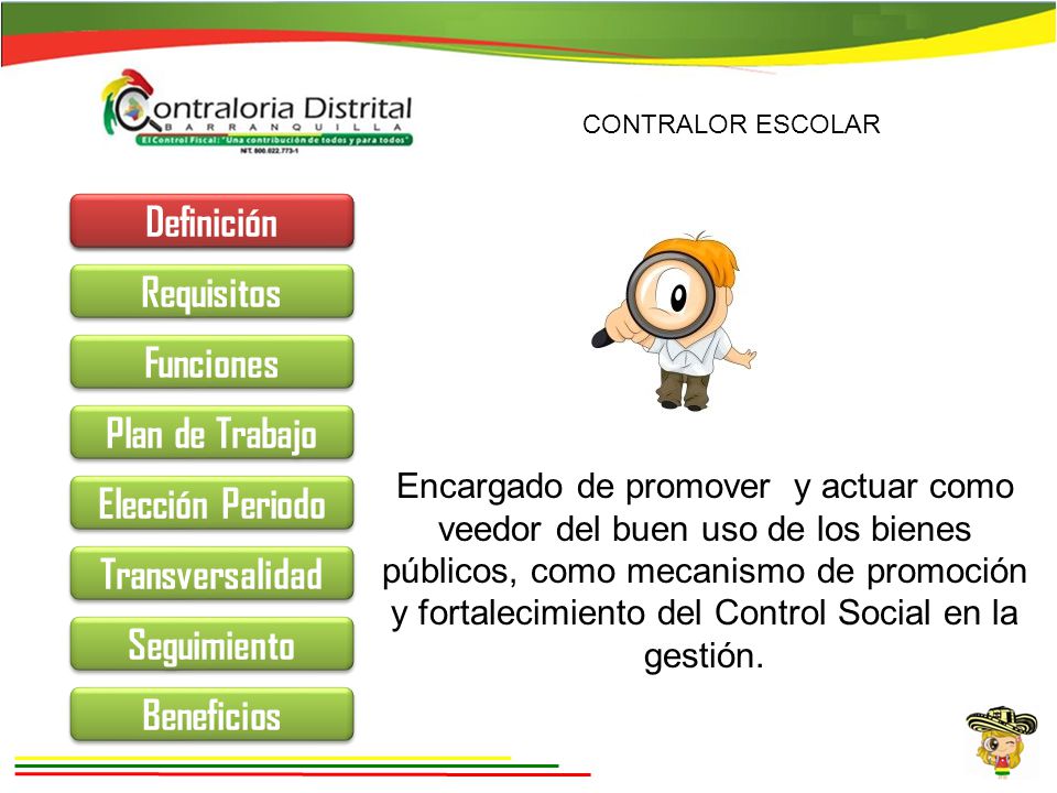 Definición Definición Requisitos Funciones Plan de Trabajo