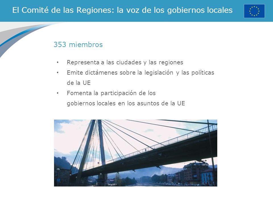 El Comité de las Regiones: la voz de los gobiernos locales