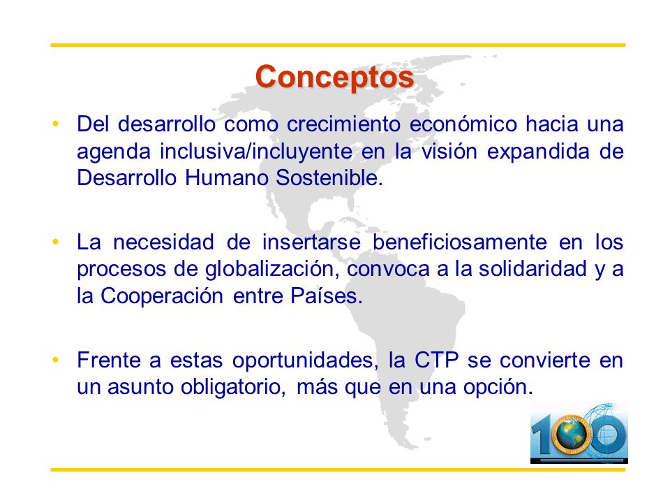 Conceptos Del desarrollo como crecimiento económico hacia una agenda inclusiva/incluyente en la visión expandida de Desarrollo Humano Sostenible.