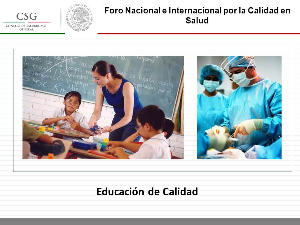 Foro Nacional e Internacional por la Calidad en Salud