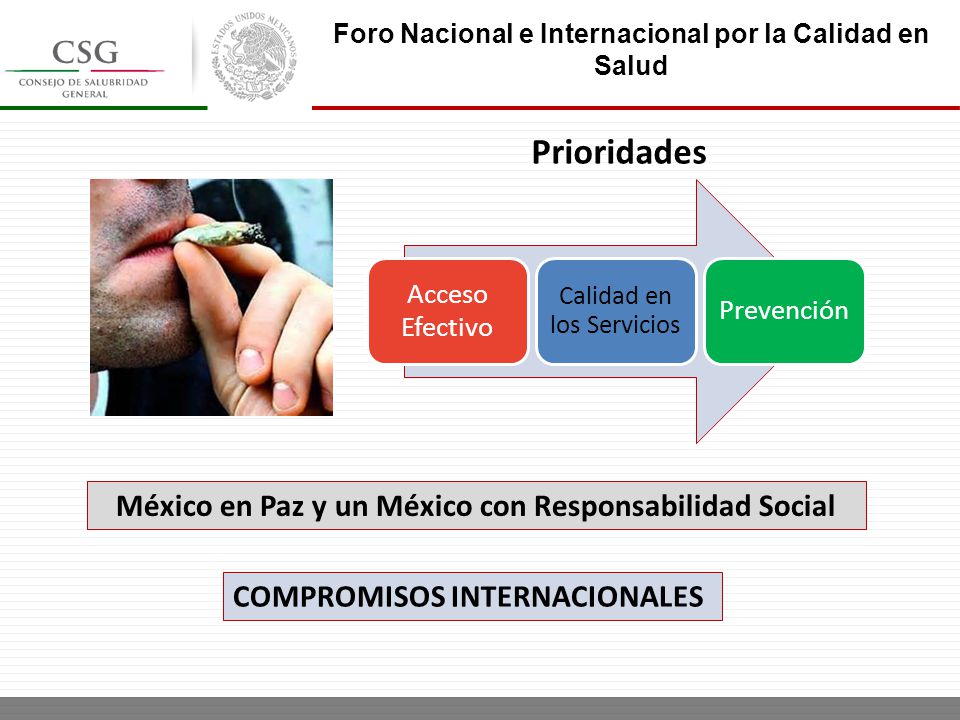 Prioridades México en Paz y un México con Responsabilidad Social