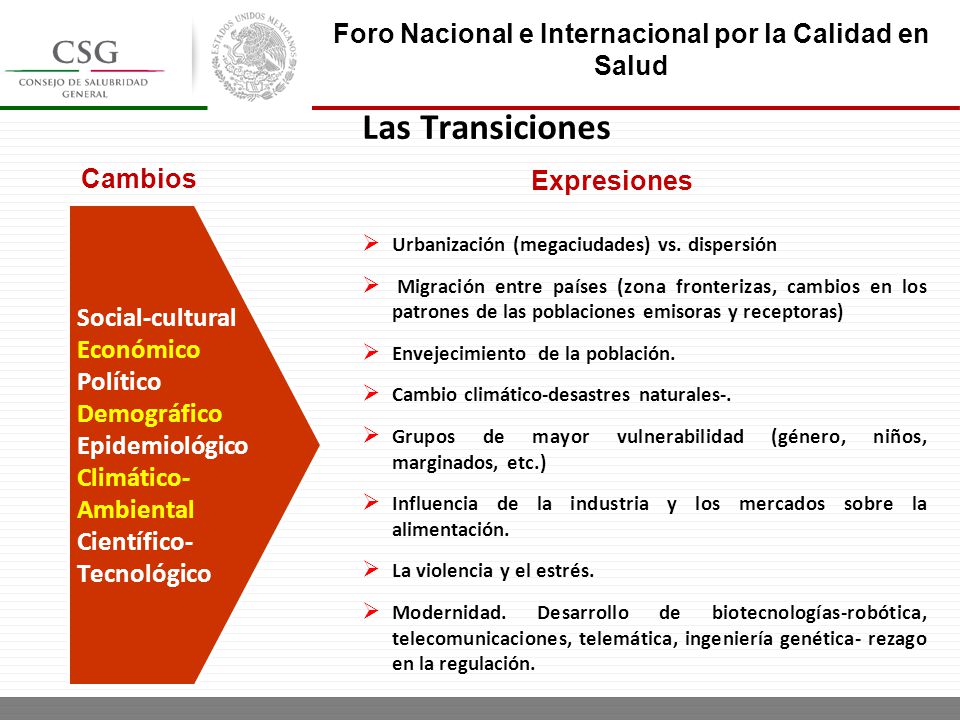 Foro Nacional e Internacional por la Calidad en Salud