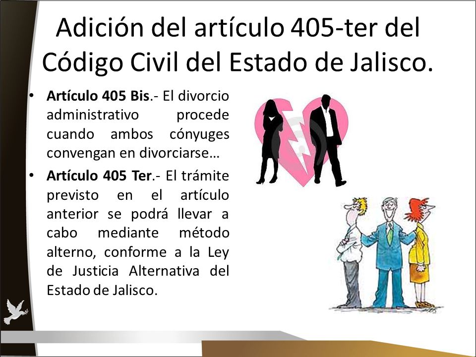 Adición del artículo 405-ter del Código Civil del Estado de Jalisco.