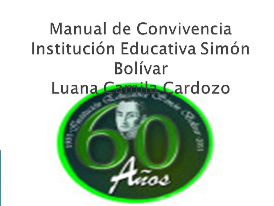 Manual de Convivencia Institución Educativa Simón Bolívar Luana Camila Cardozo