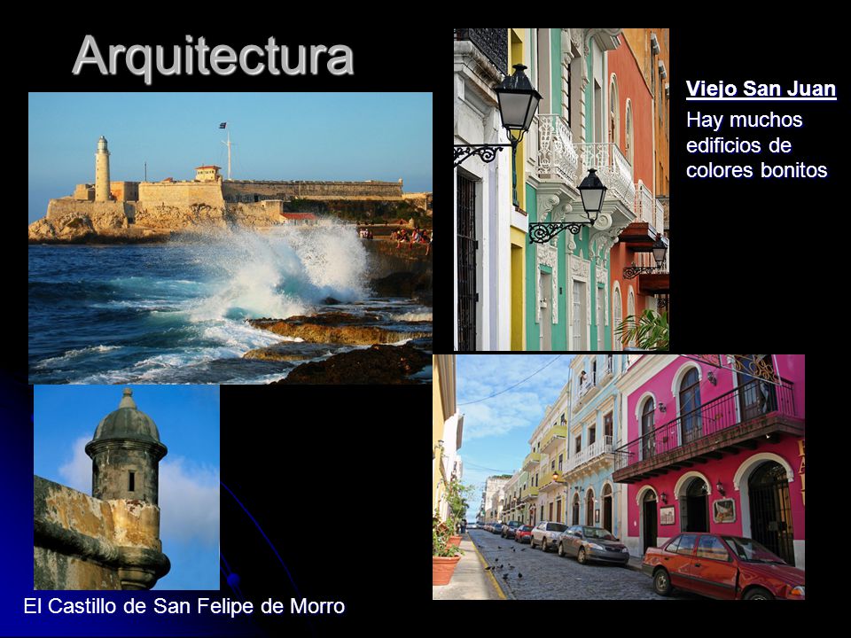 Arquitectura Viejo San Juan Hay muchos edificios de colores bonitos