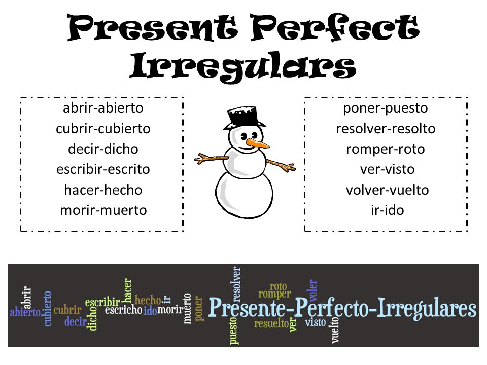 Present Perfect Irregulars