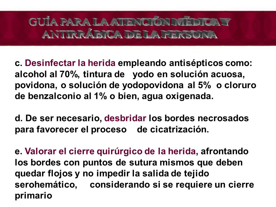 GUÍA PARA LA ATENCIÓN MÉDICA Y ANTIRRÁBICA DE LA PERSONA