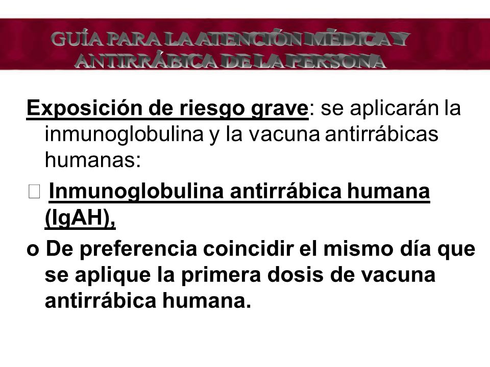 GUÍA PARA LA ATENCIÓN MÉDICA Y ANTIRRÁBICA DE LA PERSONA