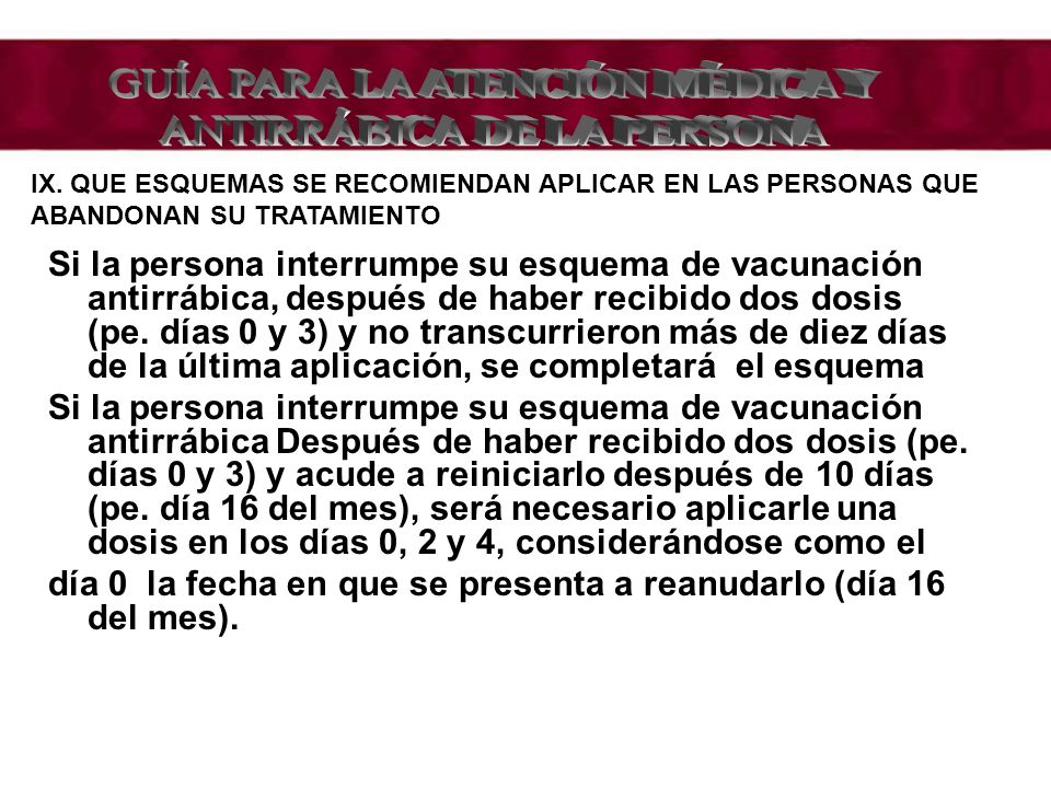 GUÍA PARA LA ATENCIÓN MÉDICA Y ANTIRRÁBICA DE LA PERSONA