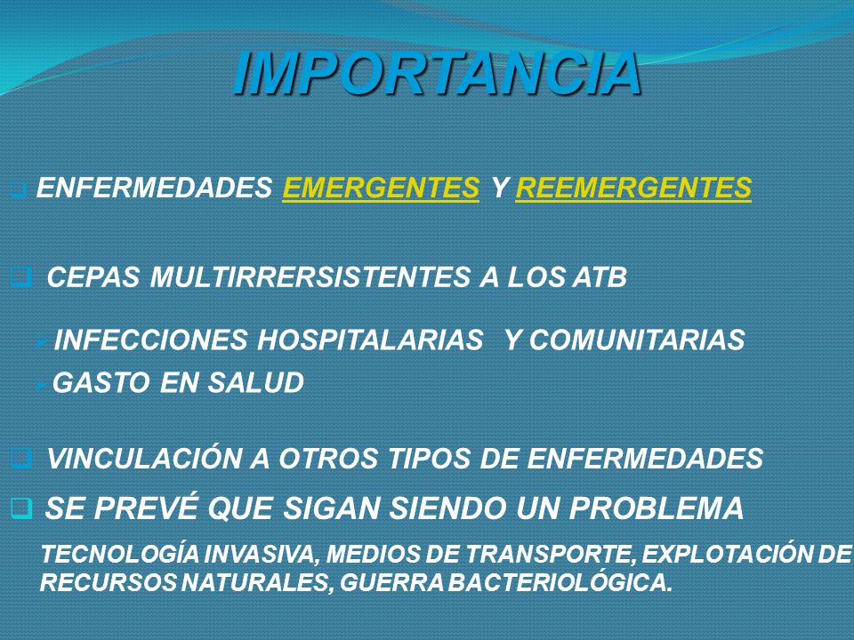 IMPORTANCIA CEPAS MULTIRRERSISTENTES A LOS ATB