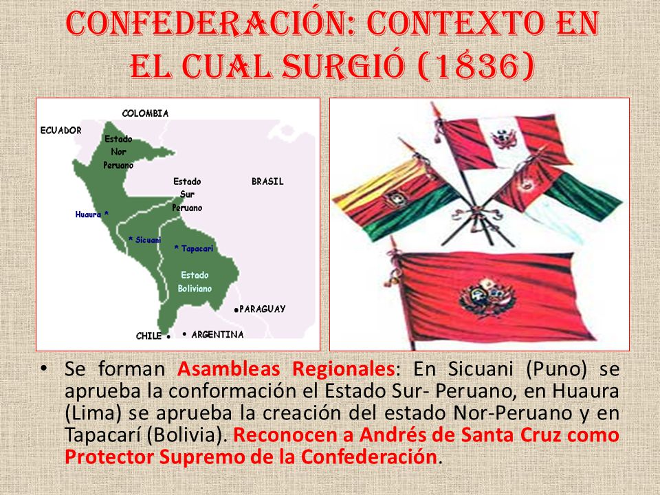CONFEDERACIÓN: CONTEXTO EN EL CUAL SURGIÓ (1836)