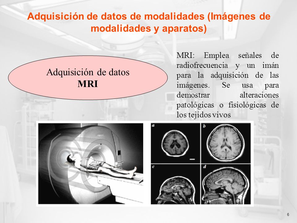 Adquisición de datos de modalidades (Imágenes de modalidades y aparatos)