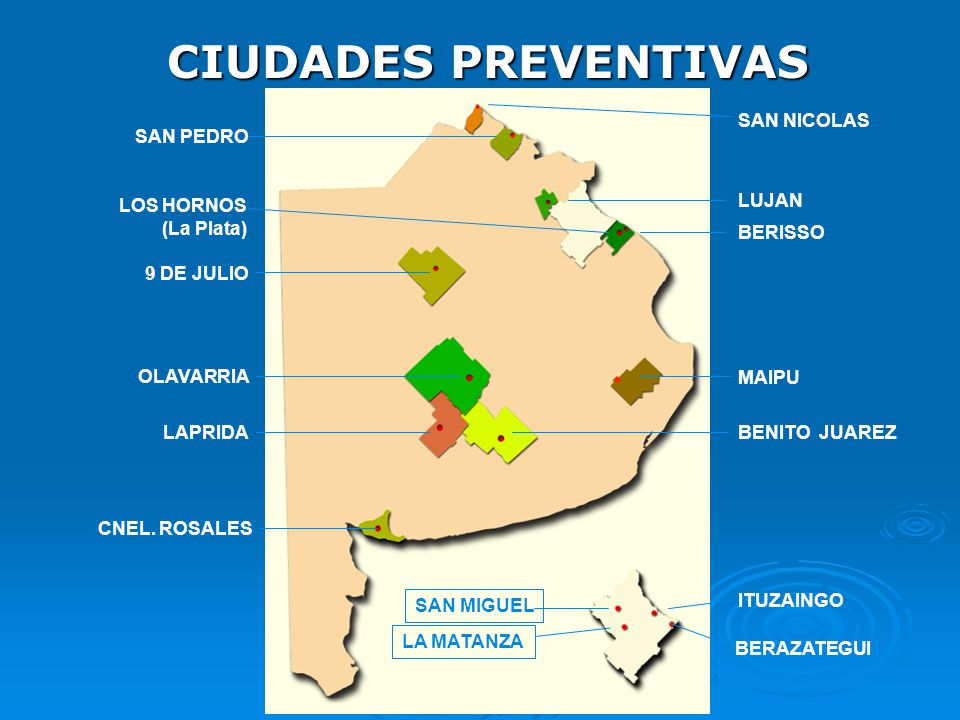 CIUDADES PREVENTIVAS SAN NICOLAS SAN PEDRO LOS HORNOS (La Plata) LUJAN