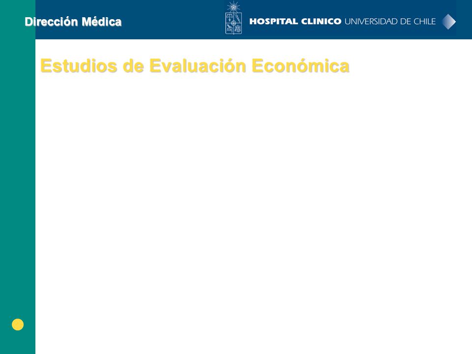 Estudios de Evaluación Económica