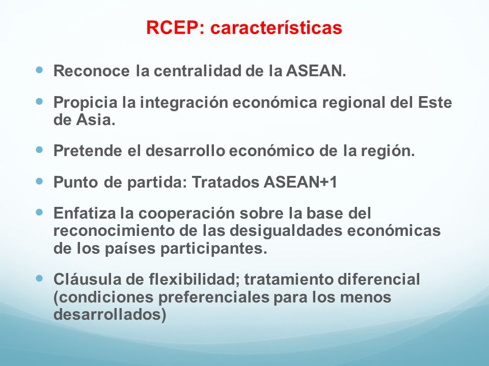 RCEP: características