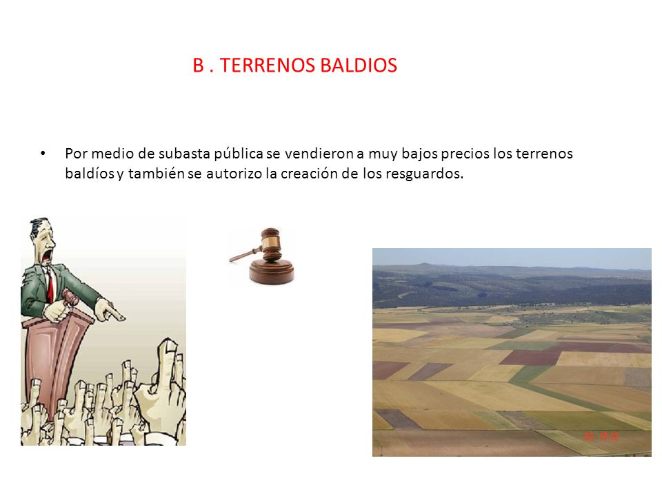 B . TERRENOS BALDIOS