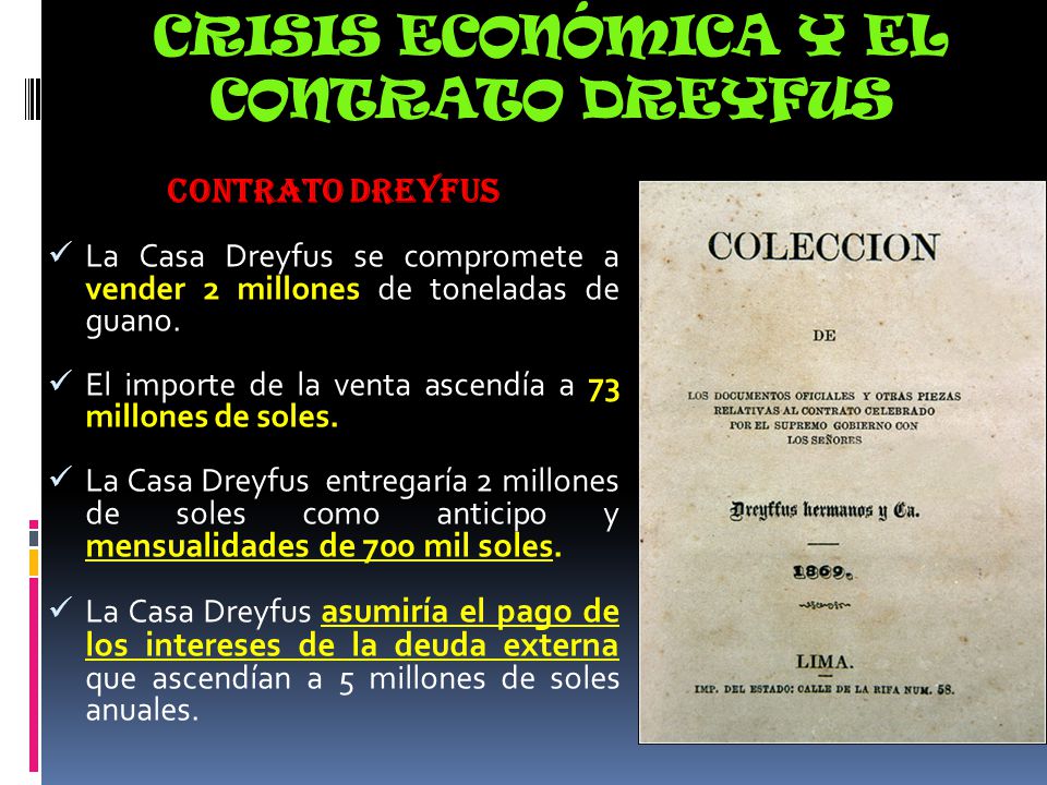 CRISIS ECONÓMICA Y EL CONTRATO DREYFUS