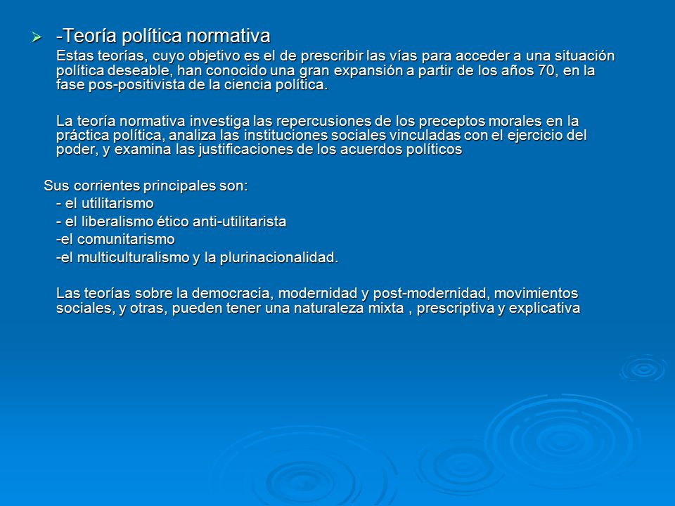 -Teoría política normativa