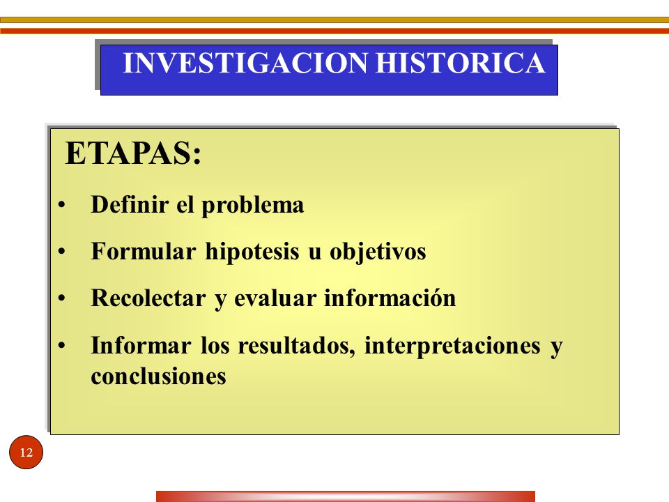 INVESTIGACION HISTORICA