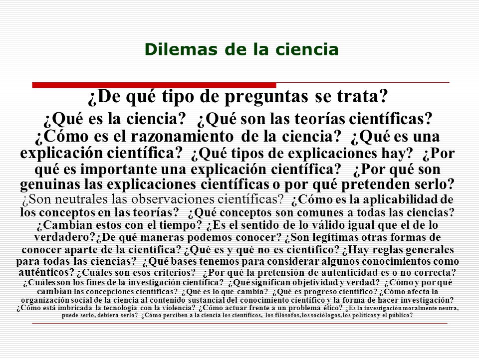 ¿De qué tipo de preguntas se trata